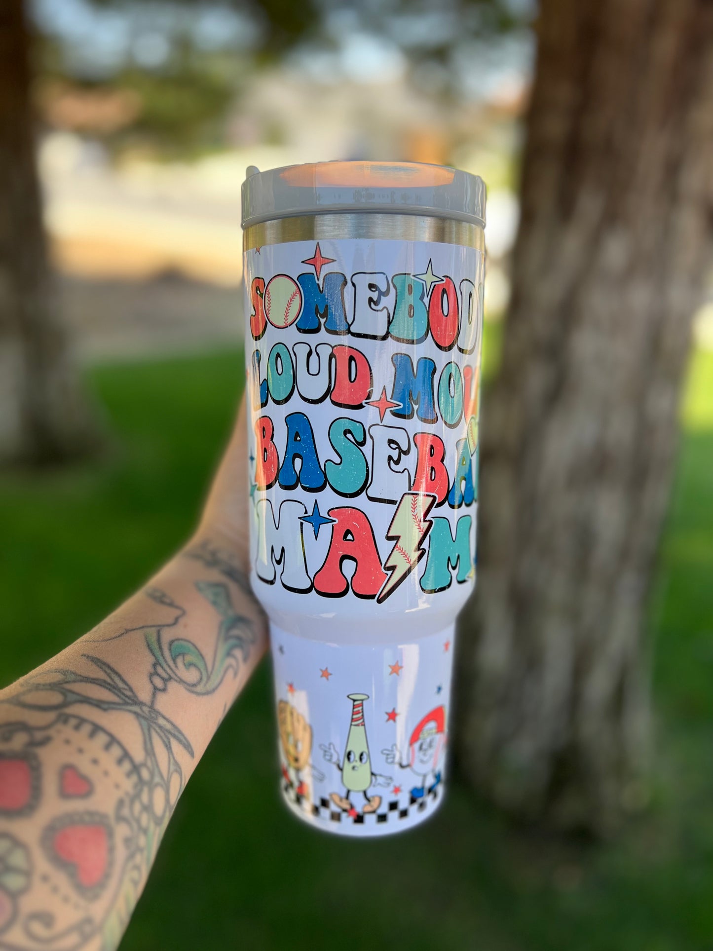 Somebody’s loud mouth baseball mama