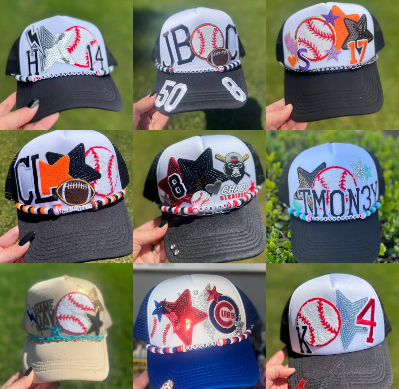 TRUCKER HAT W/ Patches (custom)