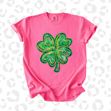 Load image into Gallery viewer, Shamrock faux glitter
