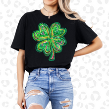 Load image into Gallery viewer, Shamrock faux glitter
