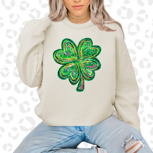 Load image into Gallery viewer, Shamrock faux glitter
