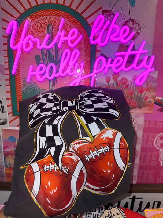 Coquette Football Cherrys