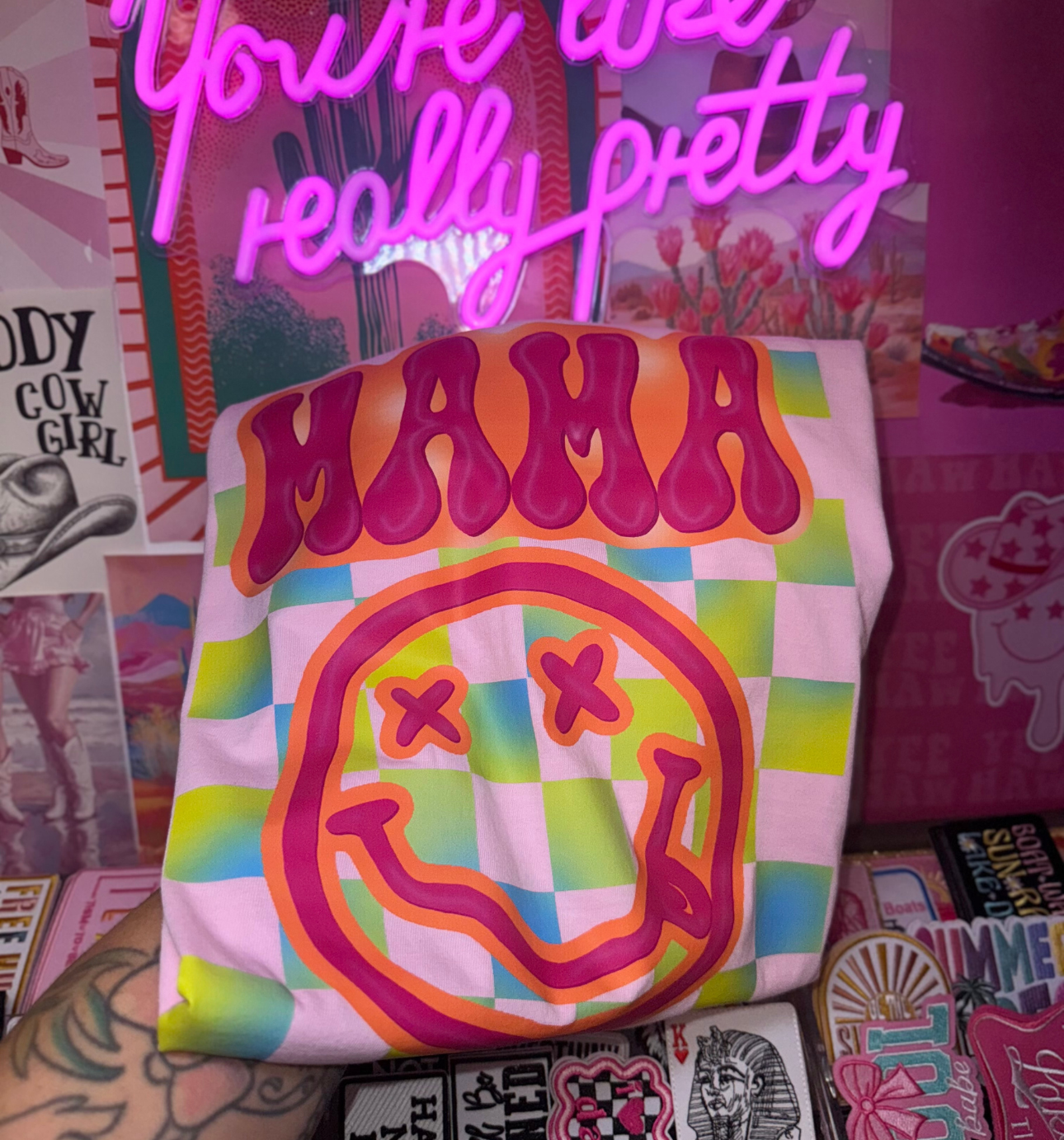 Retro Mama Smiley