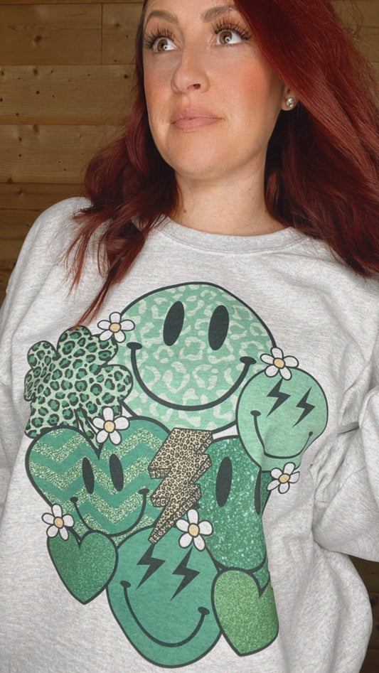Retro Green Smileys